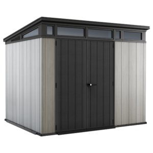 Keter Artisan grau - Gartenhaus - mit Doppeltüren - 277x218x226 cm